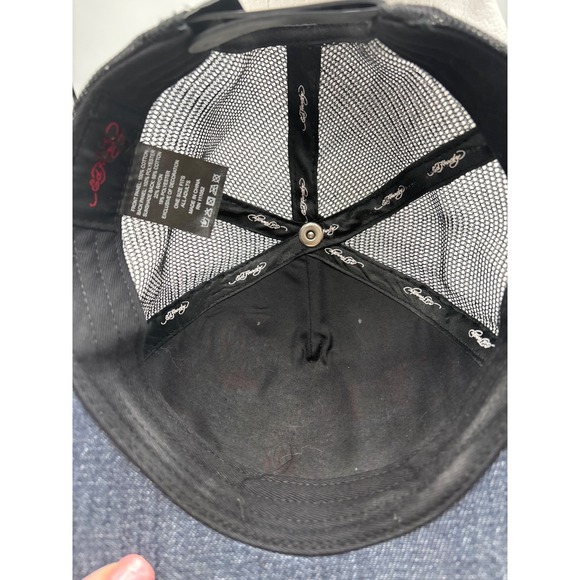 Ed Hardy Trucker Hat Embroidered Japan Dragon Black/Orange - Picture 11 of 12